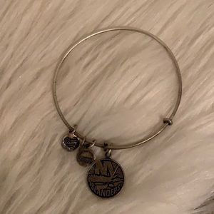 Silver Alex and Ani New York Islanders Charm Bracelet